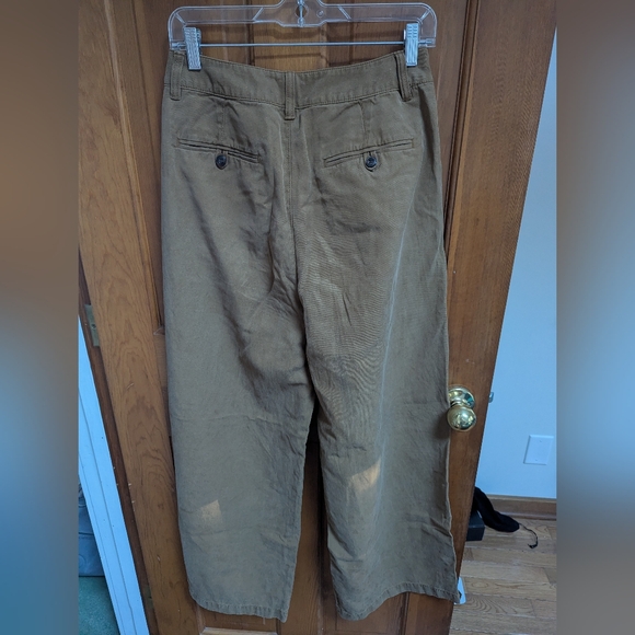 Madewell Women's Tan Wide Leg Pants - Picture 2 of 4